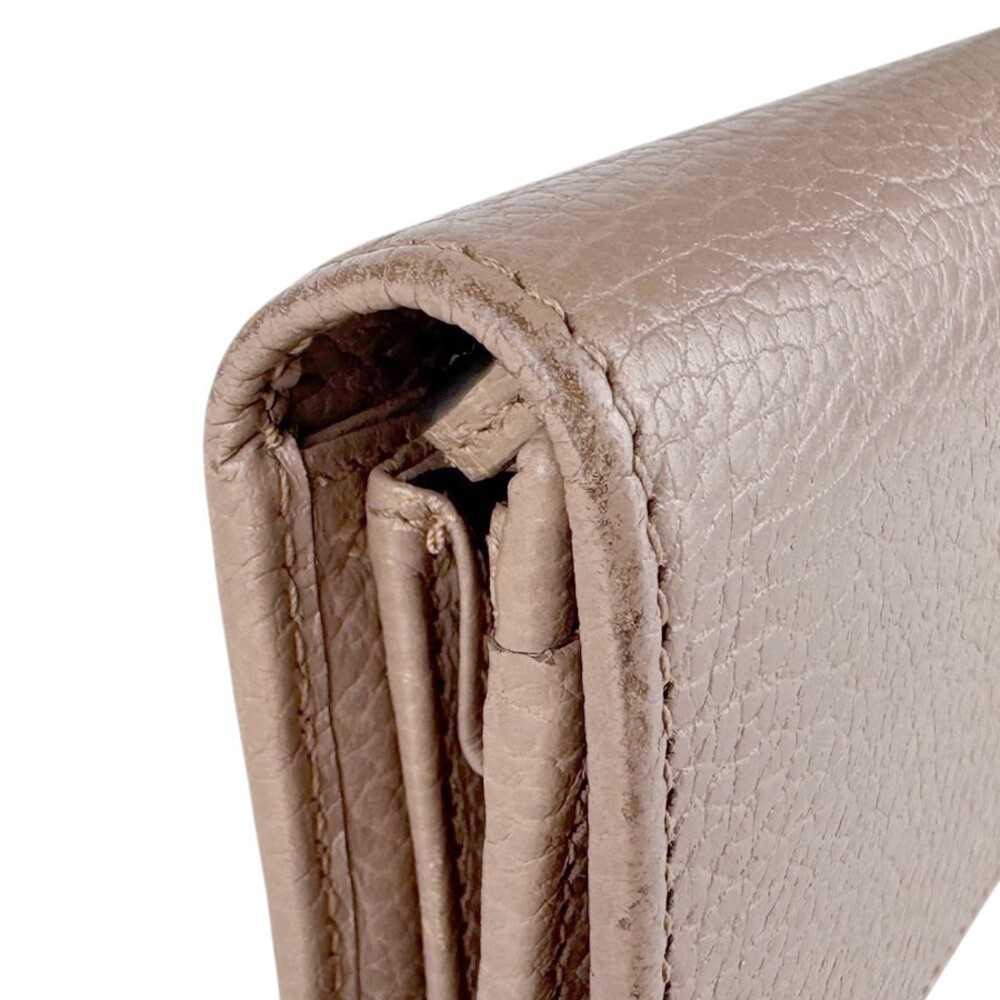 Auth Gucci Gg Marmont Long Wallet Beige #300922G20B - Picture 7 of 12